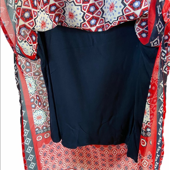 A Byer Red,Navy,White Handkerchief Tank - Picture 4 of 5